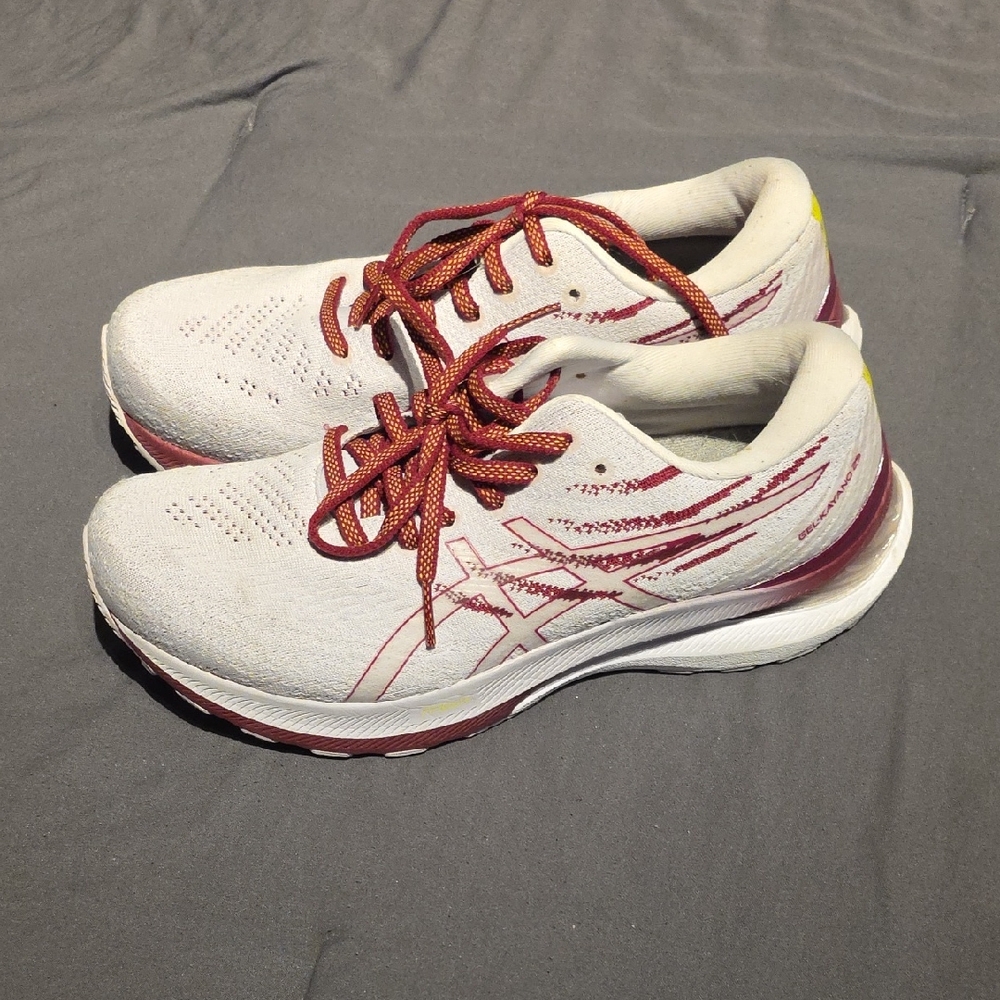 Asics Women's Lilac and Maroon Athletic Shoes